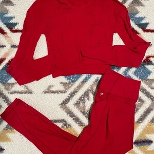 Fabletics Red Activewear Set